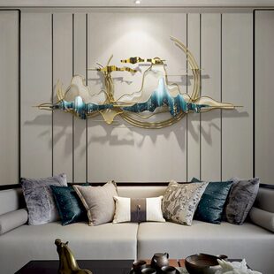 民宿现代挂饰墙面壁饰墙饰轻奢背景墙网红装饰挂件创意上客厅沙发