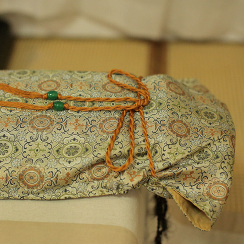 系带古琴a罩可挂墙古琴盖布 丝绸防尘罩织锦琴罩 古琴专用防尘盖