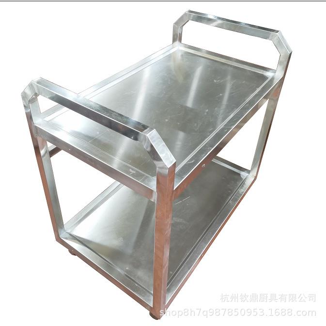 不锈钢餐车调料车收碗车商用传菜车厨房酒店可移动推车