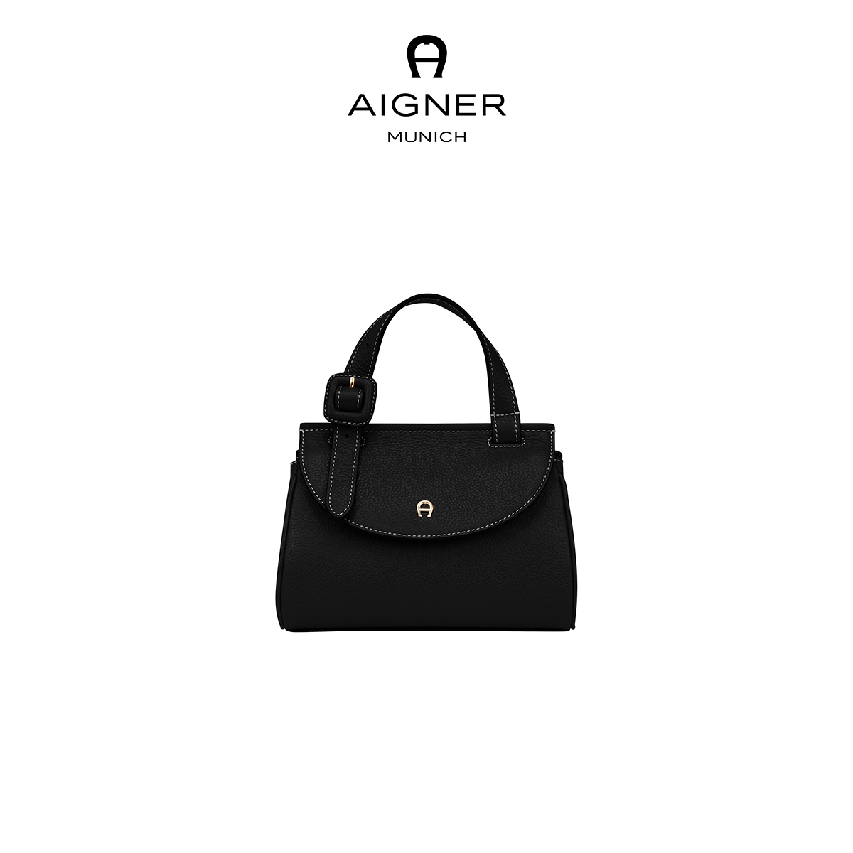 Aigner MIRANDA Mini女士牛皮革手提包斜挎包通勤女包迷你包经典