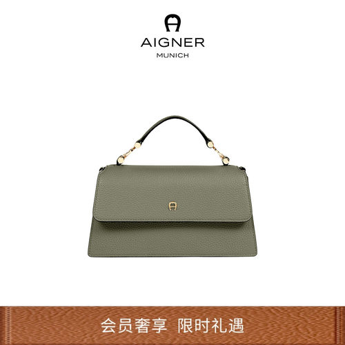DELIA小号牛皮革手提包通勤