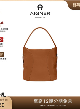 Aigner Deborah 大号HOBO包女士牛皮革手提包斜挎包软包通勤