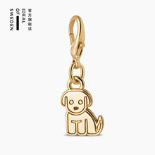 iDeal Of Sweden瑞典理想 金色小狗手机挂坠Dog Gold适用于iPhone全系列钥匙扣背包便携挂饰配件欧美轻奢可爱