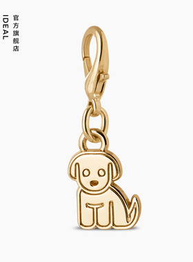 iDeal Of Sweden瑞典理想 金色小狗手机挂坠Dog Gold适用于iPhone全系列钥匙扣背包便携挂饰配件欧美轻奢可爱