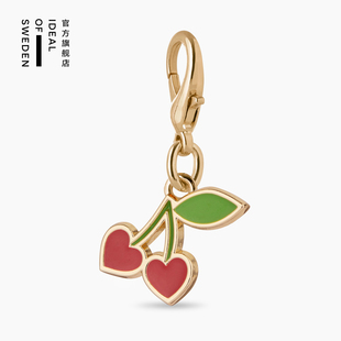 iDeal Of Sweden瑞典理想 甜蜜樱桃手机挂坠Sweet Cherry适用iPhone全系列钥匙扣便携挂饰配件欧美轻奢可爱