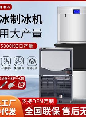 片冰机商用商场海鲜超市大产量鳞片制冰机源头厂家全自动
