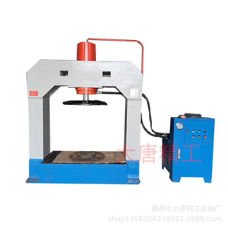 供应大唐100吨龙门液压机实心轮胎压胎机工程车叉车轮胎压胎机