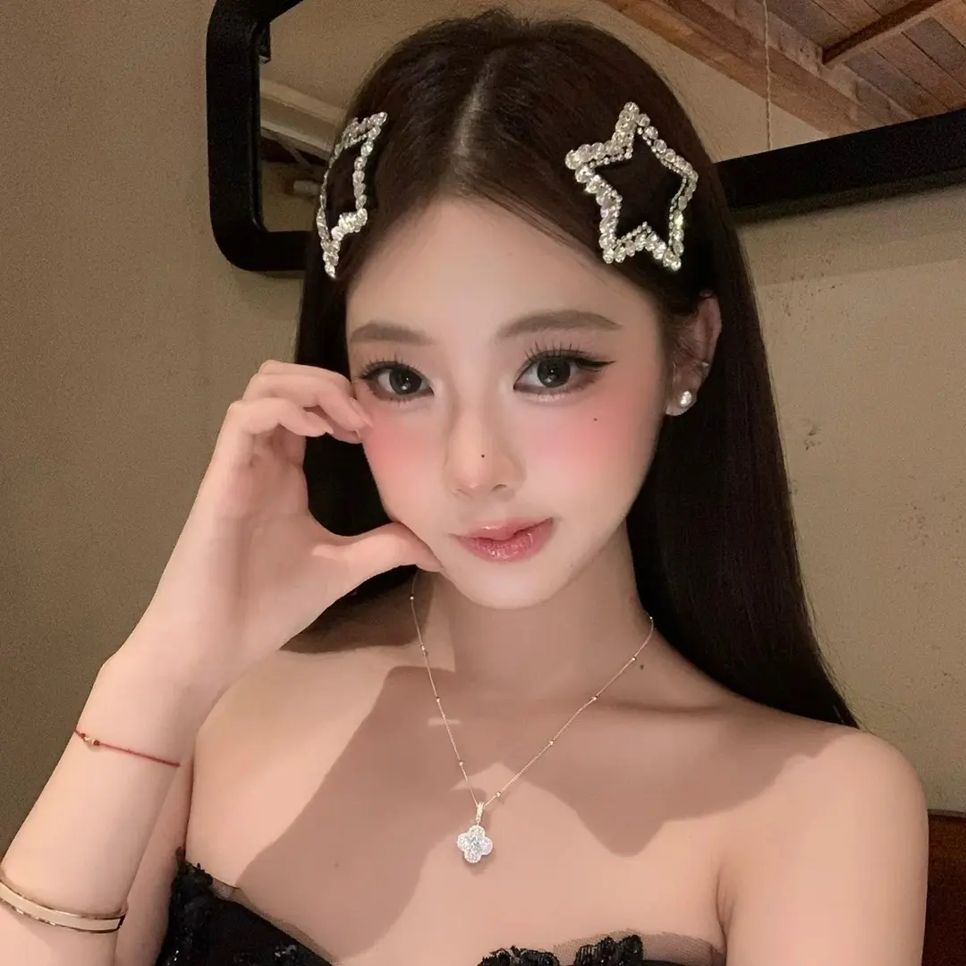 轻奢感精致发夹侧边夹刘海夹发饰