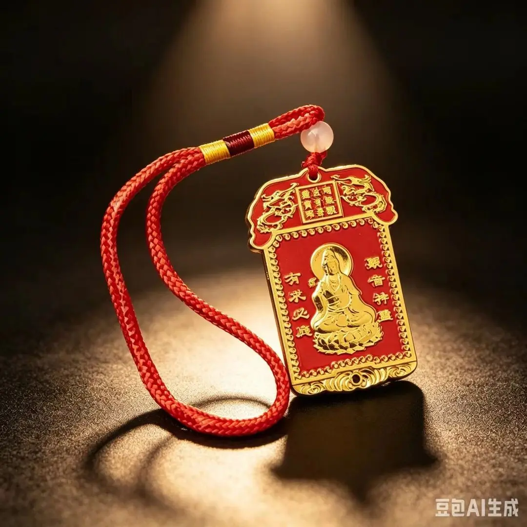 有求必应福字观音吊坠项链装饰