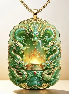 神龙御火神鼎聚财吊坠挂饰转运