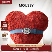 moussy 新年礼物 复古牛仔腰带女百搭怀旧休闲