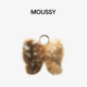 Moussy鹿纹蝴蝶结挂件复古简约百搭时尚 男女情侣同款