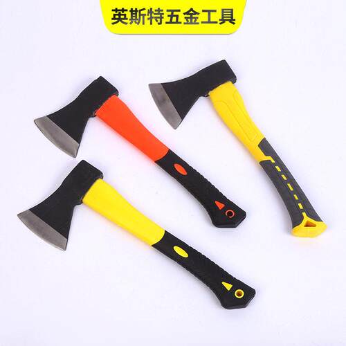 包胶斧木工劈柴斧子多功能家用防震户外园林砍柴砍树消防斧