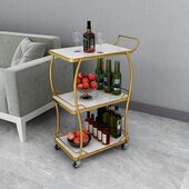 推三层家用餐餐 餐厅手推茶水车边餐车餐架厅备手动 架酒店移推车