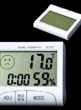 湿温湿度计L温度功能记忆10数显外温CDDC时钟2 表带功能室内大屏