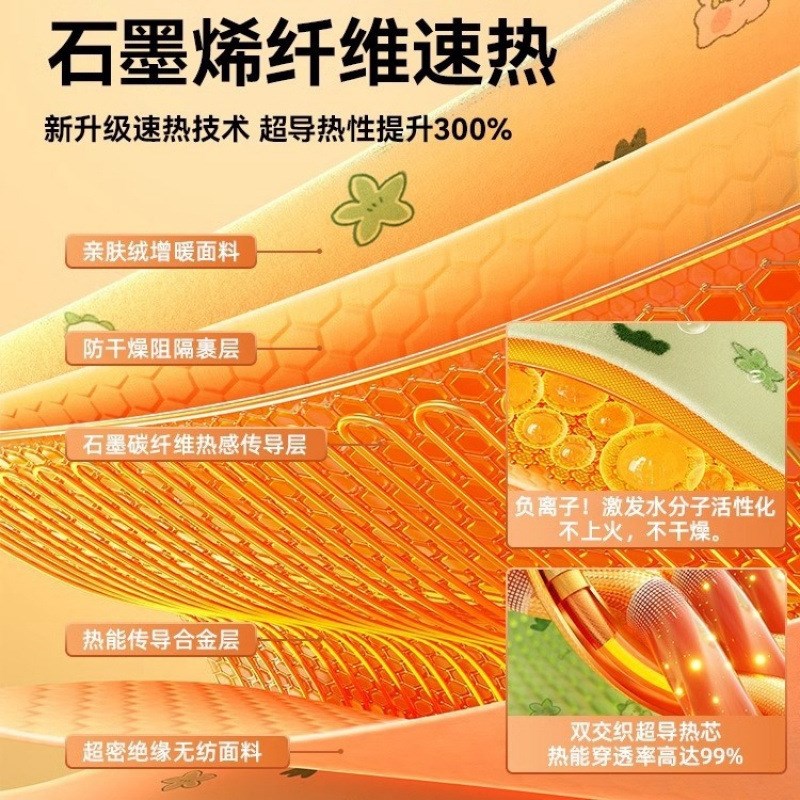 电热毯单双人电褥子调温高温单人双人双控家用T安全恒温电热毯