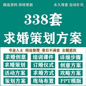 白情人节求婚活动求婚订婚仪经典 策划告表白案例 浪漫词策划方案式