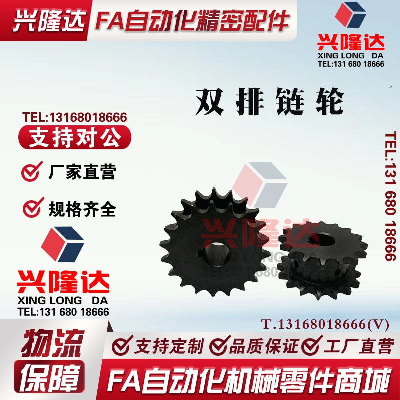 双排链轮 VLR01-12齿-VLR01-21齿 SP4K0SD 40系列链轮订做齿轮链