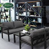 酒店沙发椅全铝沙发茶几组合铁艺户外露台商务简约现代阳台办公室