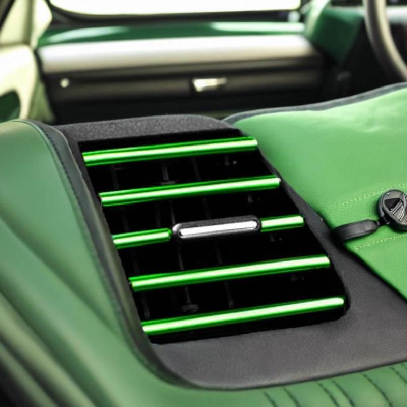 汽车小车空调出风口内饰车载装饰条爆闪L钻石卡式夹条爆闪内饰