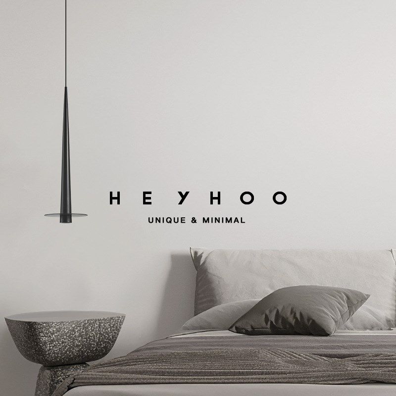 意式极简 现代小吊灯p前台创意黑色高端北欧客厅餐厅吧台卧室床头,家装灯饰光源,客厅吊灯,淘宝优惠券,粉丝福利购,淘宝优惠卷