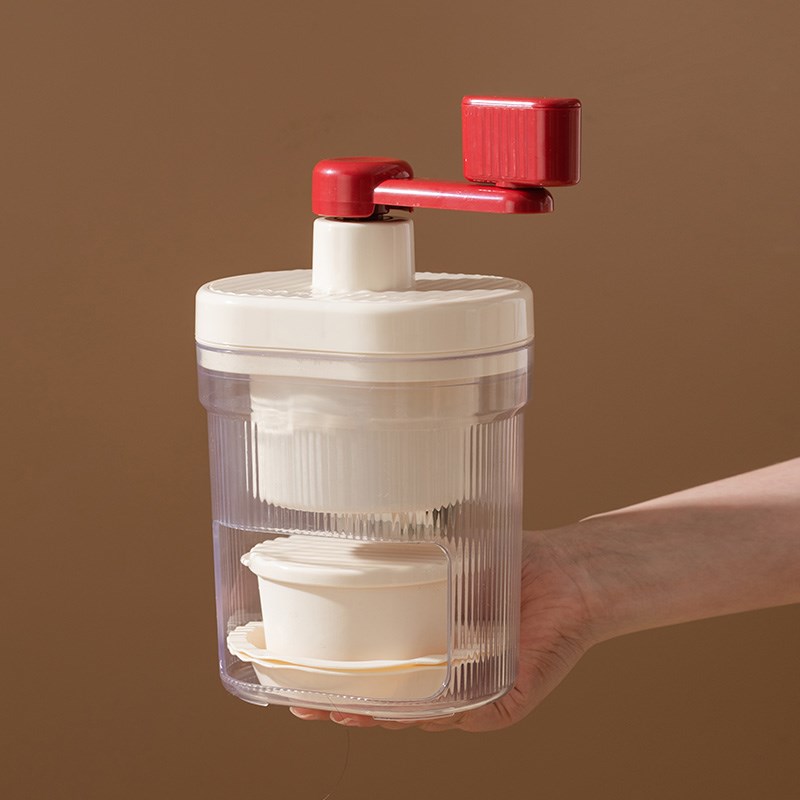 手摇冰沙机家用小型刨冰机冰碎机手动刨冰M机绵绵沙冰雹冰机摆摊