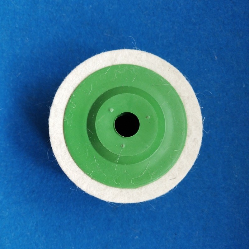 羊毛抛光轮 毛毡轮不锈n钢镜面抛光片 角向抛光机打磨片100*16*8m