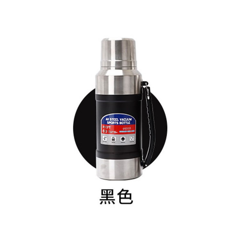 不锈钢保温杯大容量316内胆手柄超长G双层真空保温全钢热水壶喷塑