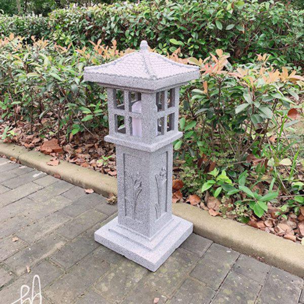 花园别墅音响灯中式户外仿石灯草坪灯庭院灯园林日式背景音乐喇叭