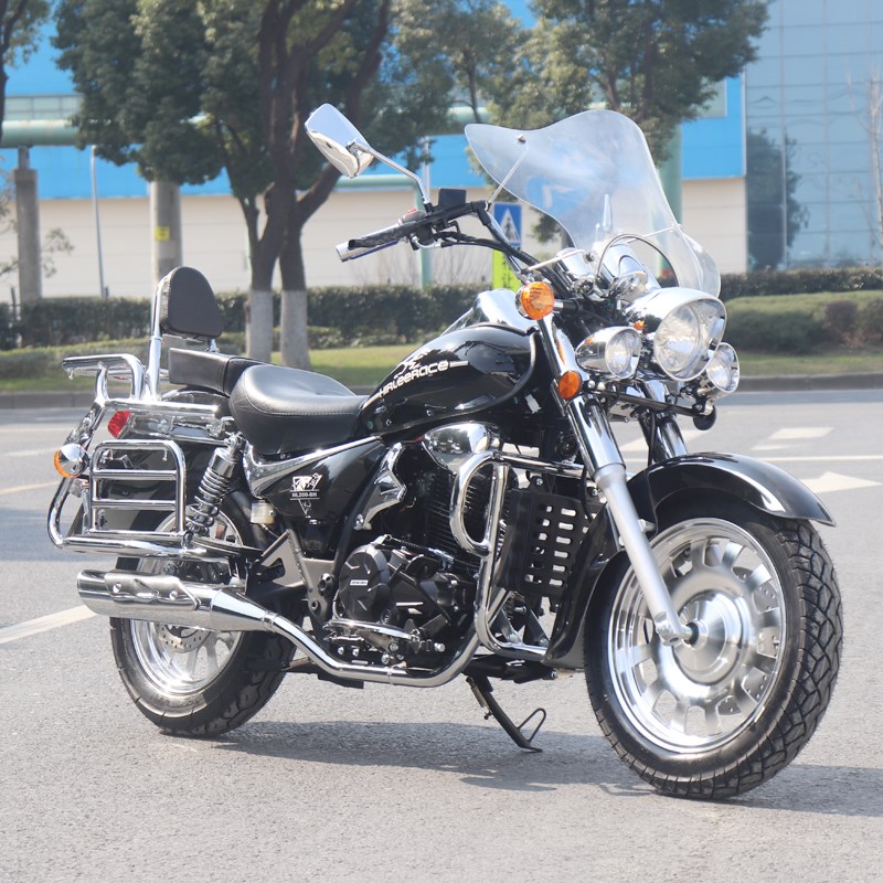 复古风暴太子摩托车国四电喷200CC宗申汽油发动机成人两轮太子车