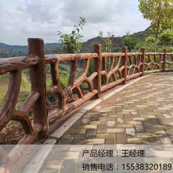 仿藤护栏塑料模具模水泥景区藤蔓栏杆防护栏预制中式乡村改造护栏