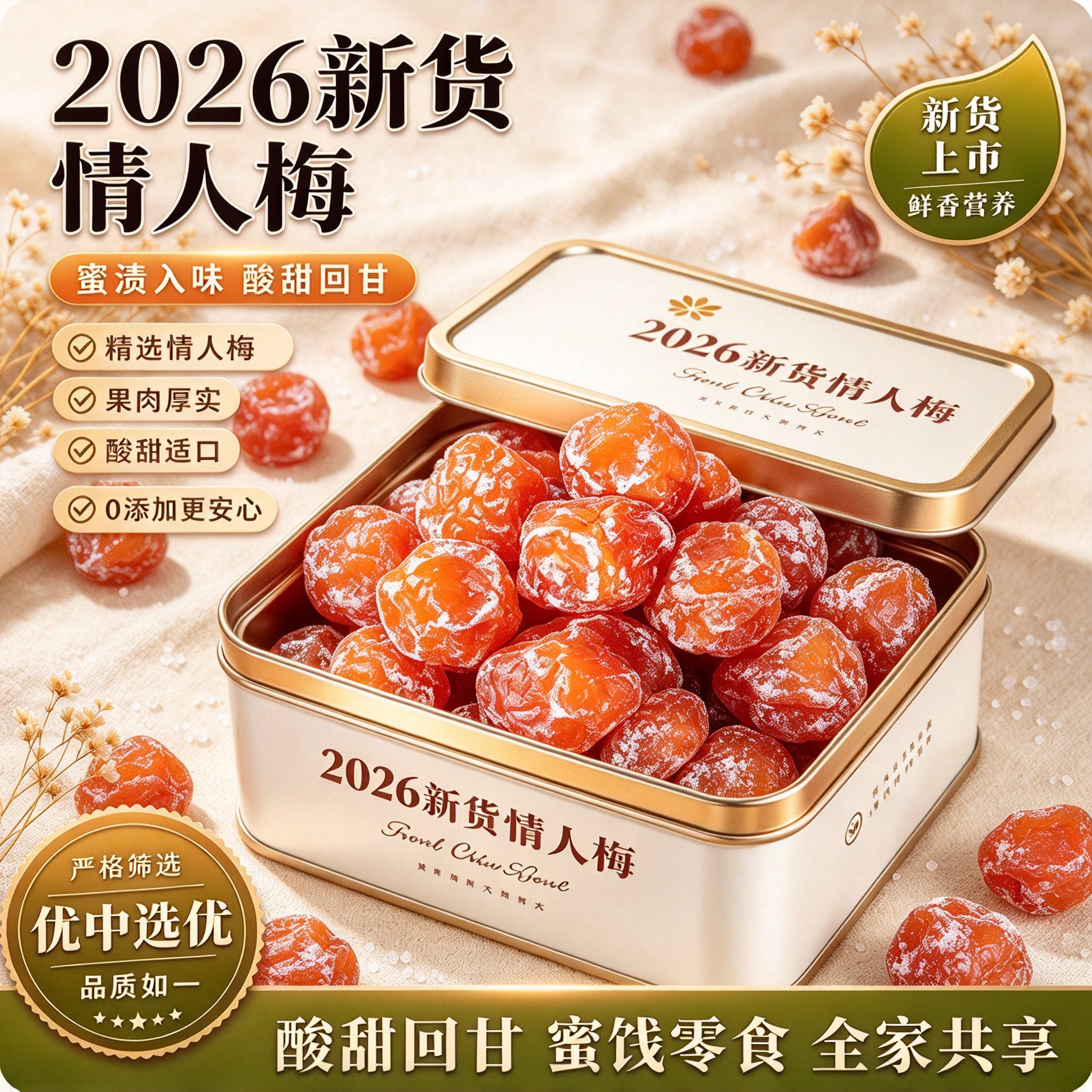 正宗情人梅酸甜梅子果脯蜜饯