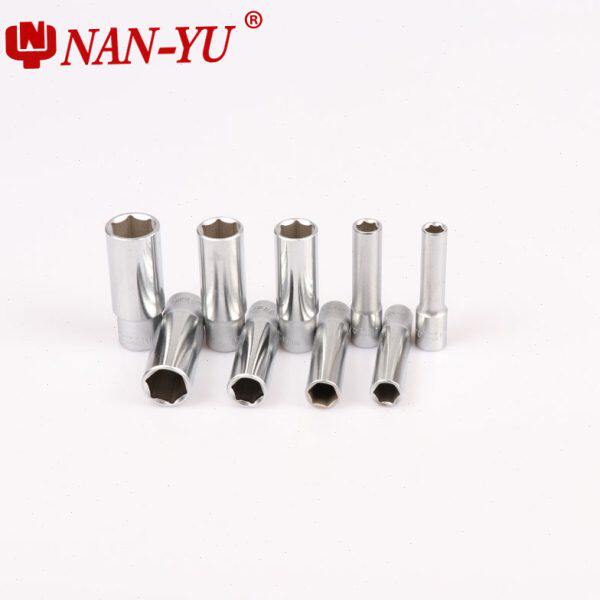 东良工具6.35mm小飞长套筒头1/4小飞套筒头外六角套筒套管头扳手