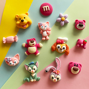 创意卡通可爱冰箱贴草莓小熊芭蕾兔个性 磁铁贴磁贴3d立体水杯贴纸