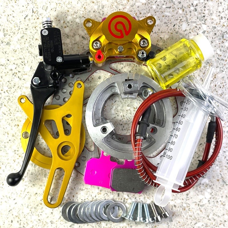 九号鼓刹改碟刹N70E/80C小螃蟹套装龟王战速电动车卡钳后碟刹改装