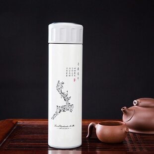 BW043壹路连升保温杯男女士简约户外便携水杯公司福利订 火象HXF