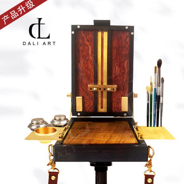 高端实木手工油画箱可调节檀木收藏级写生通用全手工制作黄铜打造