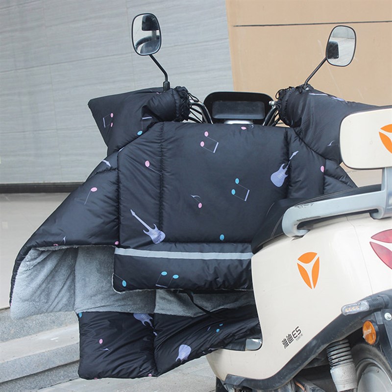 电动车挡风被冬季加绒加厚防水加大电瓶摩托车防风罩冬款四季通用