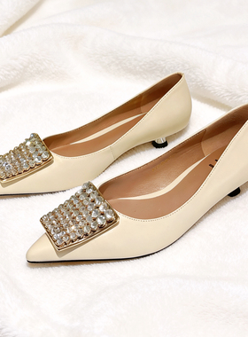 36码37码39码断码特价法式复古尖头浅口鞋优雅气质时尚女鞋