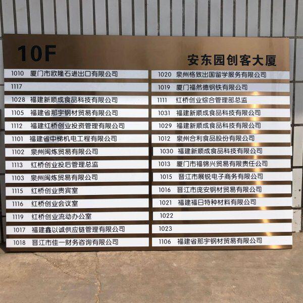 2020高档大厅酒店指引导向牌宾馆公司单位楼层指示牌标牌可更换