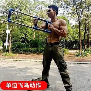 罗跃飞健身器材臂力器臂力棒拉力器胸腹二三头多功能压力训练器