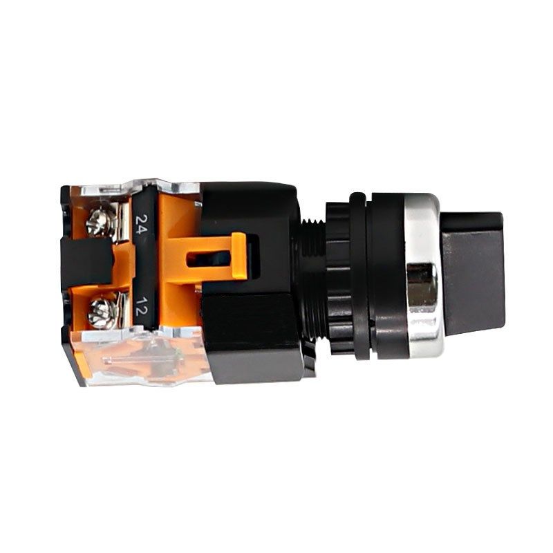 三位手柄三档旋转LA38-20X/3两常开按钮开关 三位选择开关22mm