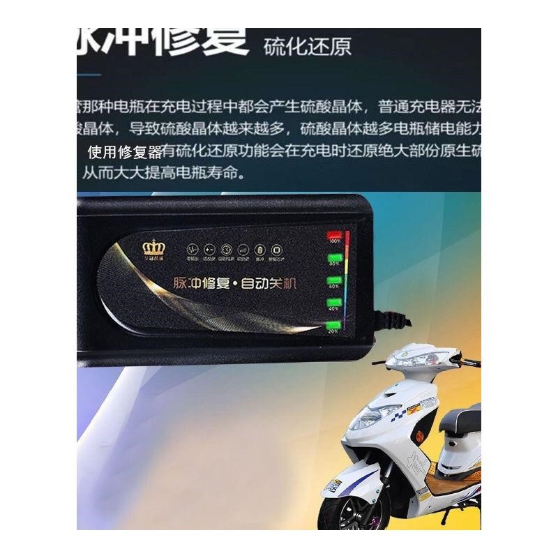 激活饿死电池修复器电动车充电器48V60v72v脉冲维护电瓶铅酸电池