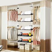 家具卧室组合布衣柜简易衣柜收纳柜整理柜衣架置物架落地简约家居