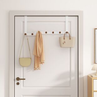 挂衣架卧室门后挂钩壁挂式挂衣钩门上包包衣服收纳挂钩置物架神器