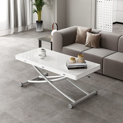 #多功能升降茶几餐桌p两用一体式长方形桌子小户型可移动折叠客厅