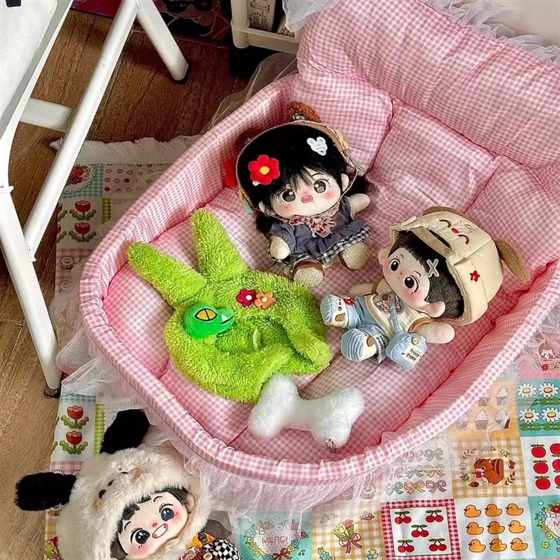 40cm娃床棉花娃l娃20厘米睡床家俱扮家家酒bjd小窝玩偶公仔可爱场