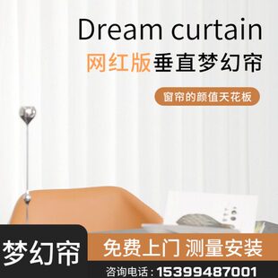 落地窗帘西安电动直阳台梦幻垂纱帘透光不透人遮光帘客厅窗帘卧室