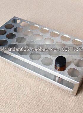 25 不锈钢 样品m//l玻璃瓶试管架m20l /mml/l 40ml架3230瓶架孔50