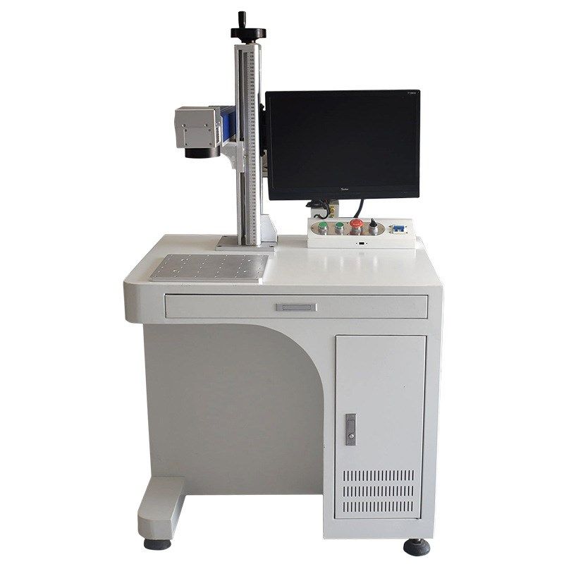 小型金属塑料饰品不锈钢小型激光打标机光纤打码机手机壳照片雕刻